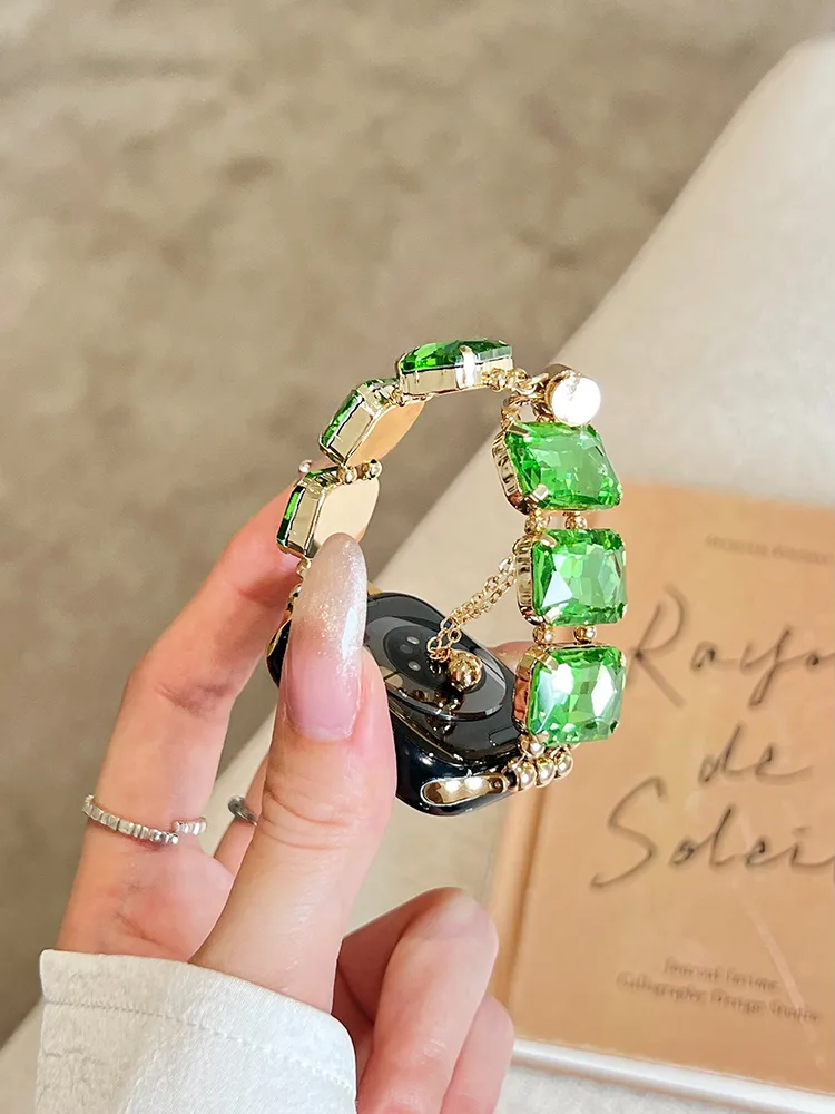 Square Large Zircon Stainless Steel Band - 画像 (3)