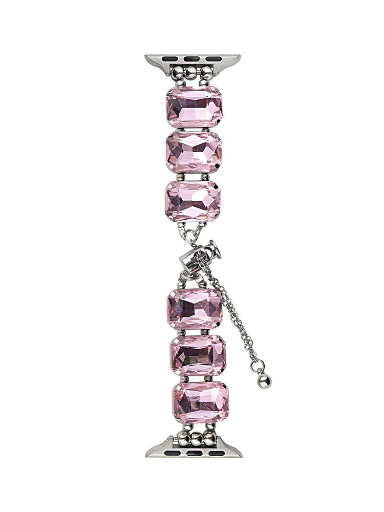 Square Large Zircon Stainless Steel Band - 画像 (7)