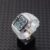 Transparent Case+Clear Band+Rose Gold Pin Buckle