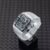 Transparent Case+Clear Band+Silver Pin Buckle