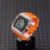 Transparent Case+Orange Band+Rose Gold Pin Buckle