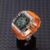 Transparent Case+Orange Band+Rose Gold Butterfly Buckle